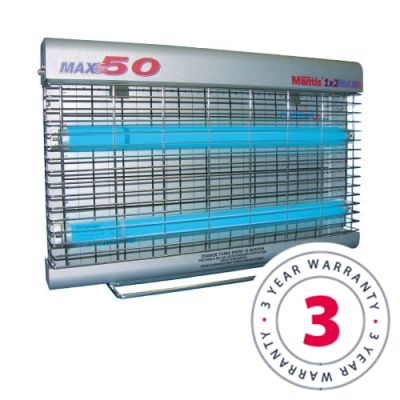 Mantis 1x2 Max 50 Commercial Fly Light - Powder Coated Zintec Steel